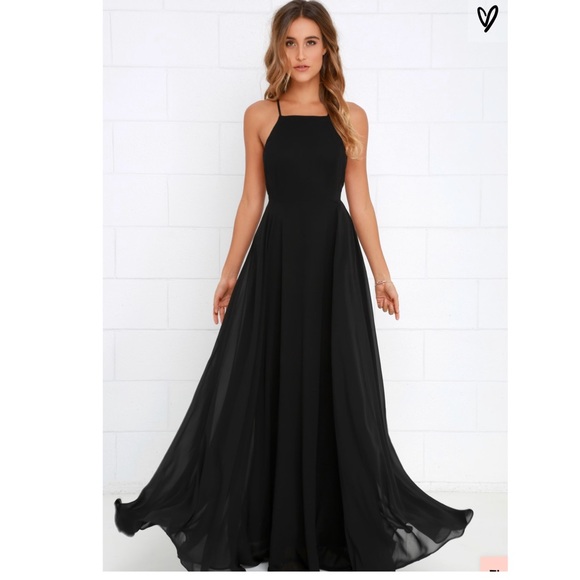 mythical kind of love black maxi dress